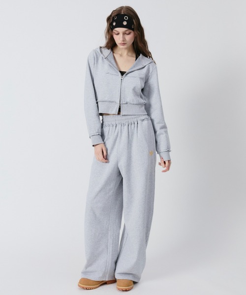 BENUA パーカー BN cropped zip hoodie/BN クロップドジップフーディー