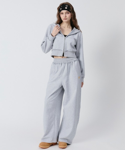 BENUA パーカー BN cropped zip hoodie/BN クロップドジップフーディー