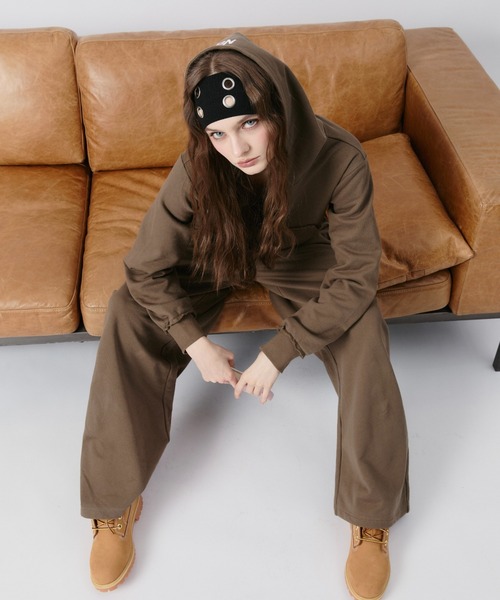 BENUA パーカー BN cropped zip hoodie/BN クロップドジップフーディー