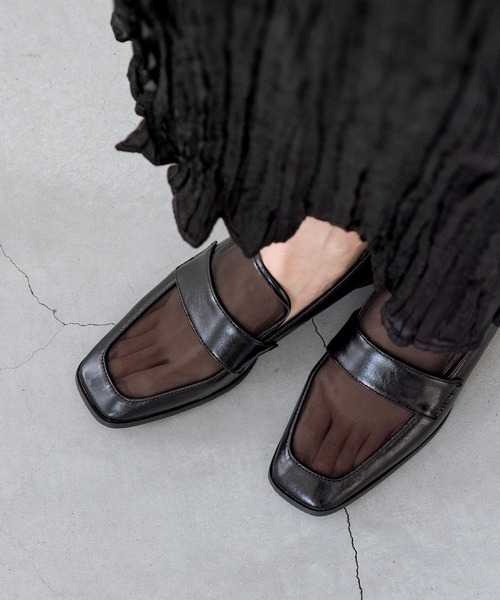 「menue」 シューズ 39 ブラック レディース_画像5