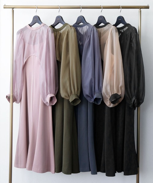 「GIRL」 コンビワンピース L ブラック レディース_画像2