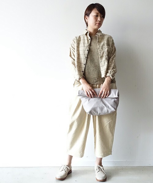 「ichi」 コーデュロイパンツ ONE SIZE イエロー レディース_画像9