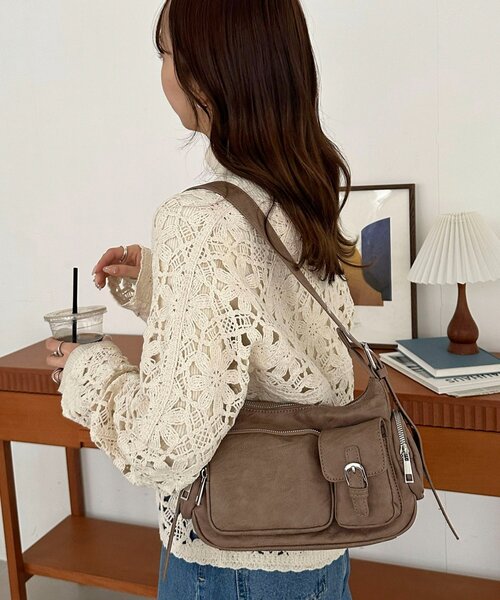 Discoat（ディスコート） ショルダーバッグ バッグ アイレットベルト