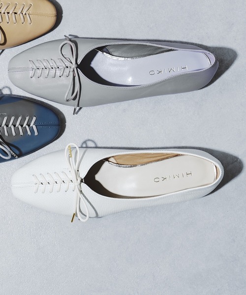 「HIMIKO」 フラットパンプス 24.0cm アイボリー レディース_画像4