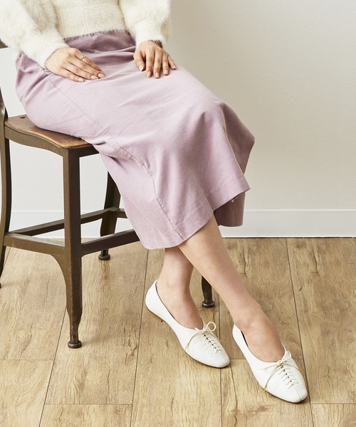 「HIMIKO」 フラットパンプス 24.0cm アイボリー レディース_画像8