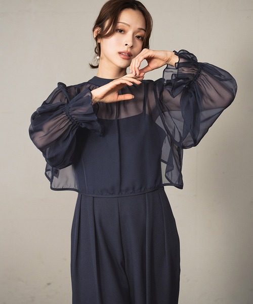 「GIRL」 オールインワン S グレー レディース_画像4