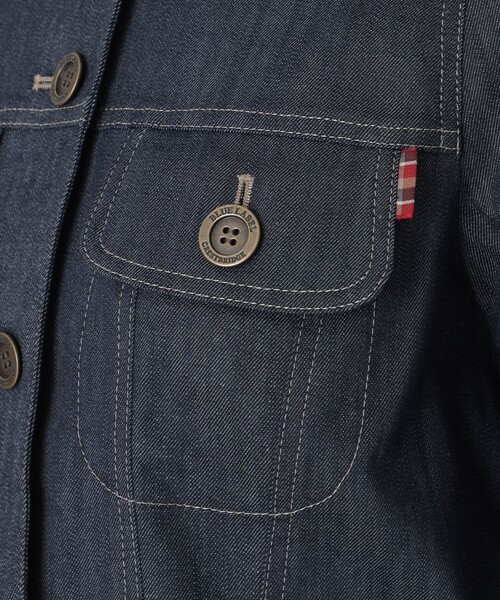 BLUE LABEL クリストブリッジ新品タグ付きデニムジャケットGジャン38 BLUE LABEL CRESTBRIDGE（ブルーレーベルクレストブリッジ） デニム