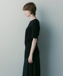 ブラウス シャツ 半袖 サイドタック ショート...の詳細画像1