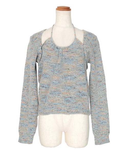 「miette」 長袖ニット FREE ベージュ レディース_画像9