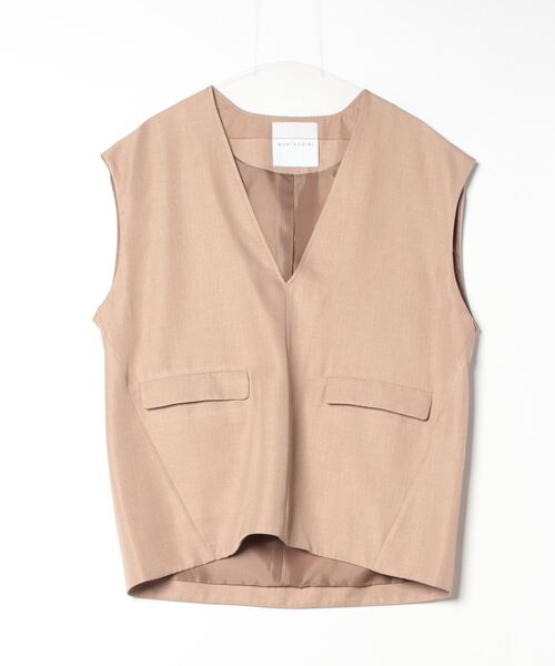 「quaranciel」 ベスト ONE SIZE ベージュ レディース_画像2