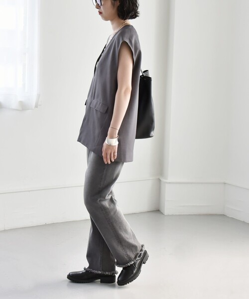 「quaranciel」 ベスト ONE SIZE ベージュ レディース_画像4