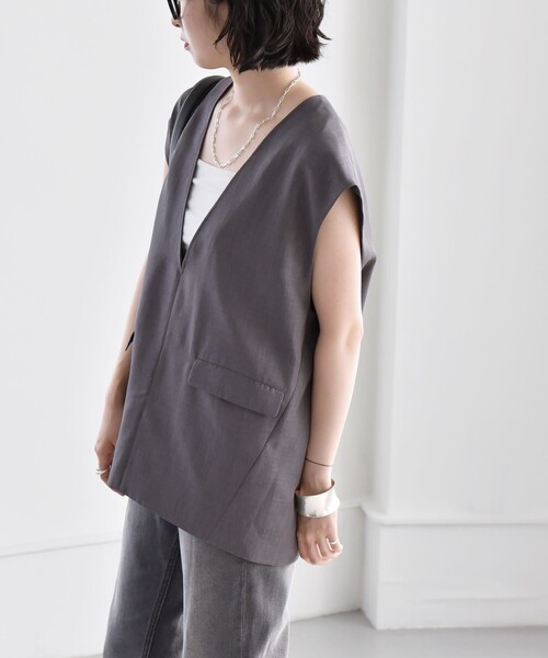 「quaranciel」 ベスト ONE SIZE ベージュ レディース_画像7