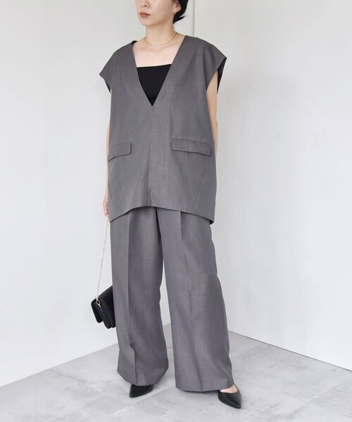 「quaranciel」 ベスト ONE SIZE ベージュ レディース_画像9