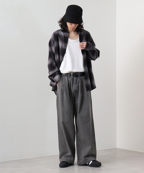 「SUGGESTION」 パンツ L ブラック系その他 メンズ_画像2