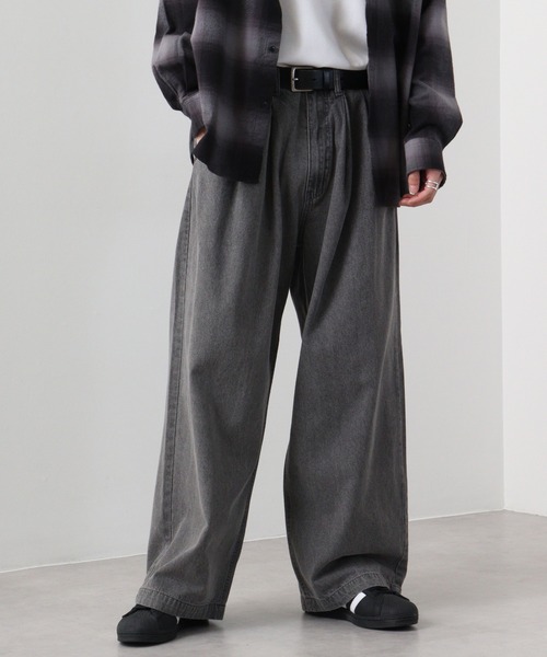 「SUGGESTION」 パンツ L ブラック系その他 メンズ_画像3