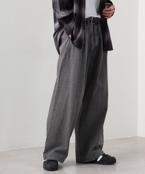 「SUGGESTION」 パンツ L ブラック系その他 メンズ_画像7