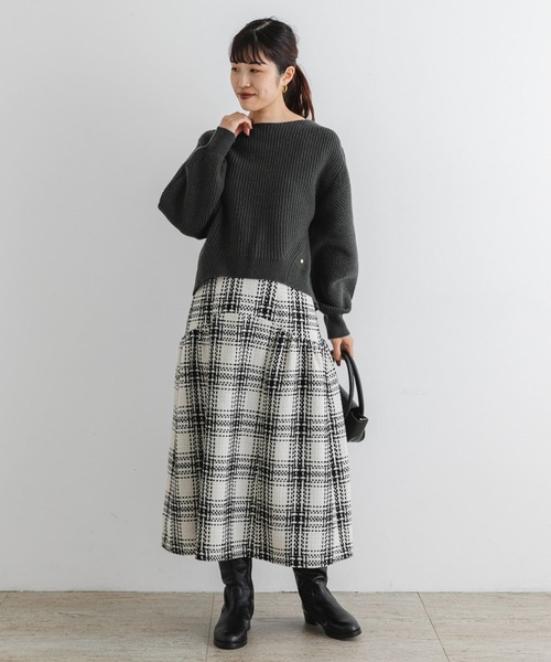 「F by ROSSO」 スカート 38 ブラック レディース_画像6