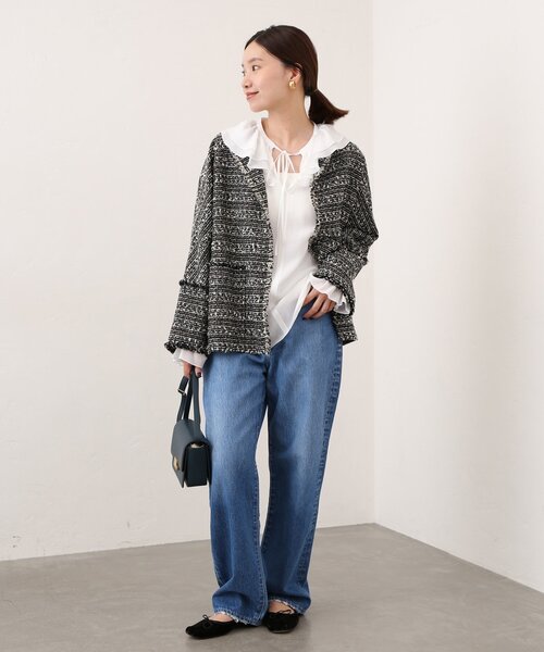 「IENA」 デニムパンツ 27 コバルトブルー レディースの画像