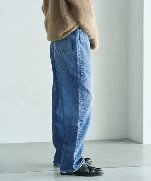 「IENA」 デニムパンツ 27 コバルトブルー レディースの画像