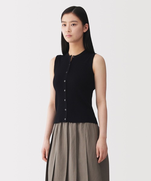 MUJI Labo ベスト ジレ 「MUJI Labo」婦人 強撚コットンニットベスト