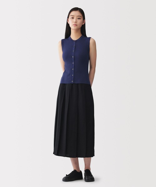 MUJI Labo ベスト ジレ 「MUJI Labo」婦人 強撚コットンニットベスト