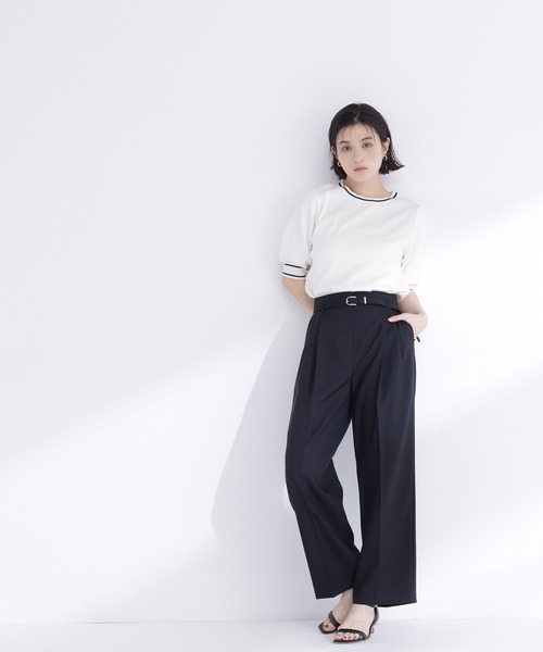 ワイドパンツ パンツ 「Oggi.jp掲載」「ちょうど、いい服」はいたら沼！美脚ワイドパンツ レディースの画像