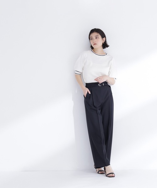 ワイドパンツ パンツ 「Oggi.jp掲載」「ちょうど、いい服」はいたら沼！美脚ワイドパンツ レディースの画像