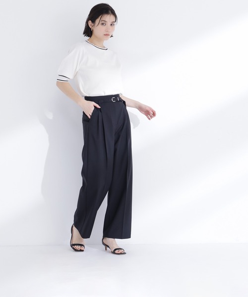 ワイドパンツ パンツ 「Oggi.jp掲載」「ちょうど、いい服」はいたら沼！美脚ワイドパンツ レディースの画像