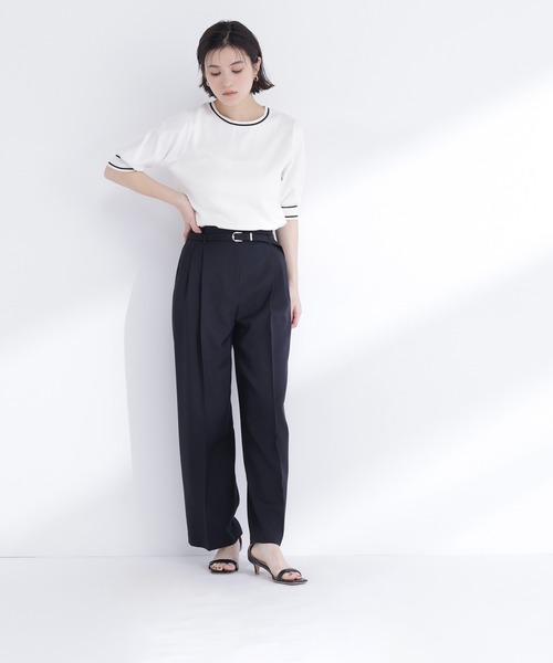 ワイドパンツ パンツ 「Oggi.jp掲載」「ちょうど、いい服」はいたら沼！美脚ワイドパンツ レディースの画像