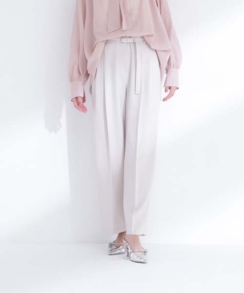 ワイドパンツ パンツ 「Oggi.jp掲載」「ちょうど、いい服」はいたら沼！美脚ワイドパンツ レディースの画像