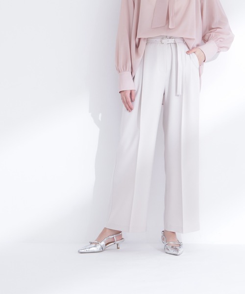 ワイドパンツ パンツ 「Oggi.jp掲載」「ちょうど、いい服」はいたら沼！美脚ワイドパンツ レディースの画像