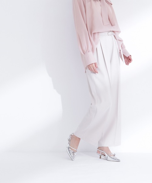 ワイドパンツ パンツ 「Oggi.jp掲載」「ちょうど、いい服」はいたら沼！美脚ワイドパンツ レディースの画像