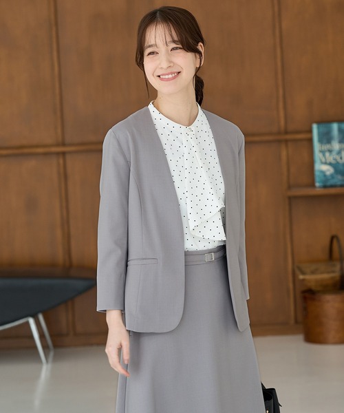 Honeys（ハニーズ） ジャケット ノーカラージャケット 「ストレッチ