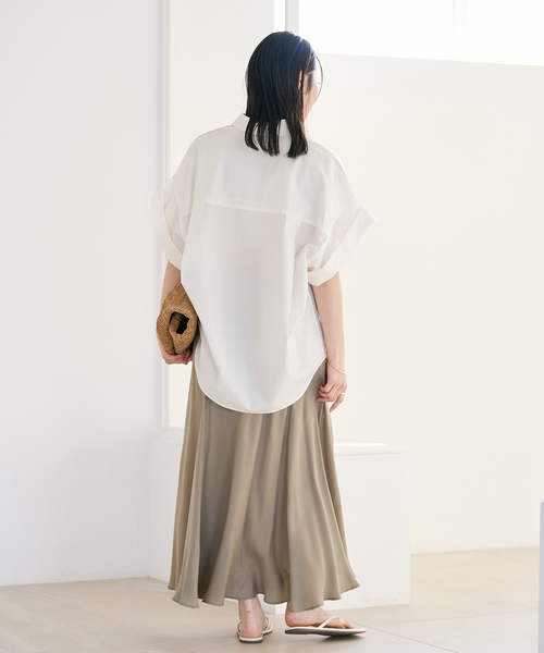 スカート 「追加」Washable Fibril ロングスカートの画像