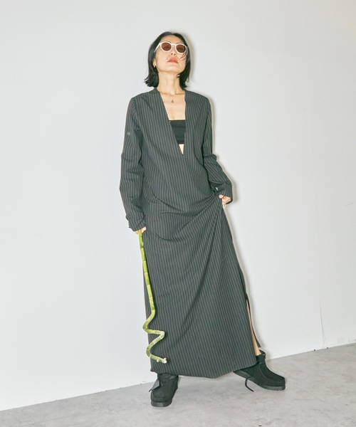 「CITYSHOP」 長袖ワンピース 38 ホワイト レディースの画像