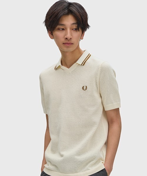 FRED PERRY（フレッドペリー） ポロシャツ 半袖 Pointelle Knitted