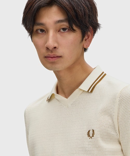 FRED PERRY（フレッドペリー） ポロシャツ 半袖 Pointelle Knitted