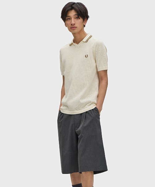 FRED PERRY（フレッドペリー） ポロシャツ 半袖 Pointelle Knitted