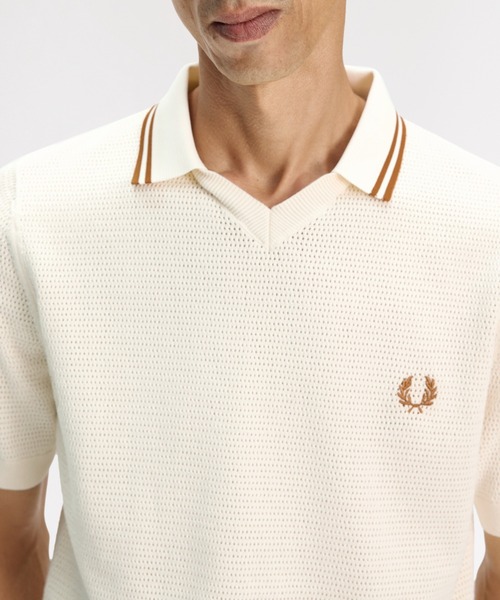 FRED PERRY（フレッドペリー） ポロシャツ 半袖 Pointelle Knitted