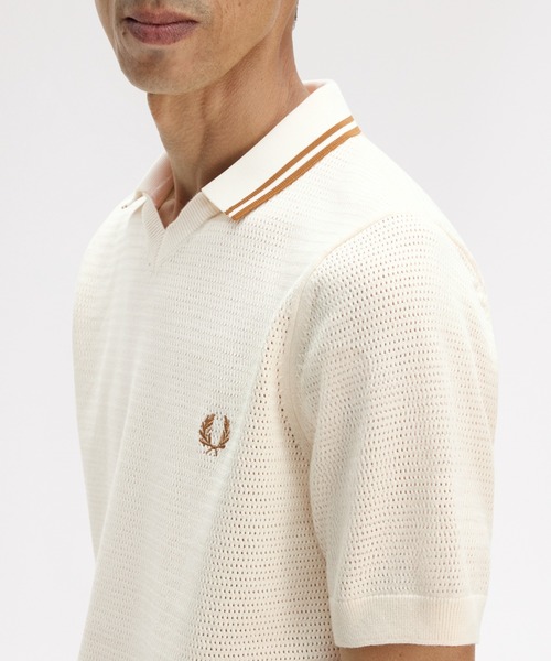 FRED PERRY（フレッドペリー） ポロシャツ 半袖 Pointelle Knitted
