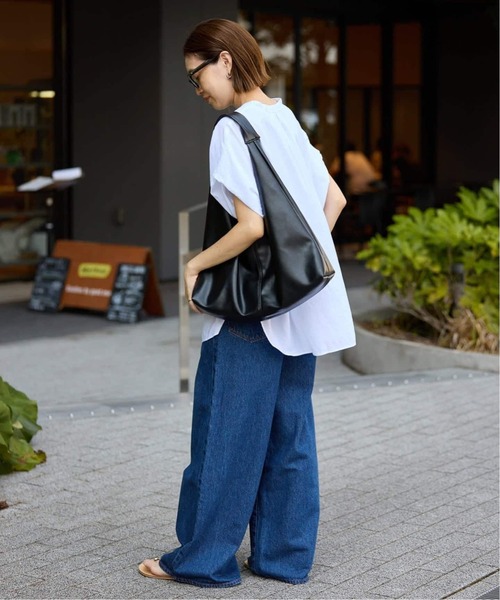 スローブ イエナ トライアングルBAG トートバッグ ワンショルダー ブラック SLOBE トライアングルBAG（トートバッグ）｜SLOBE IENA