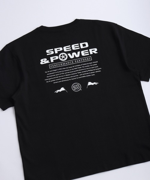 tシャツ 76 ワンポイント刺繍 バックプリント 半袖T メンズ レディース