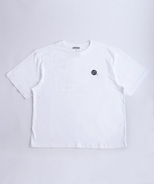 tシャツ 76 ワンポイント刺繍 バックプリント 半袖T メンズ レディース