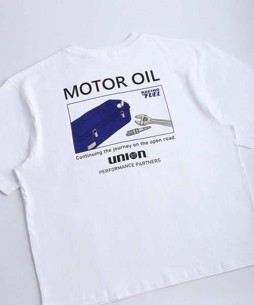 tシャツ 76 ワンポイント刺繍 バックプリント 半袖T メンズ レディース