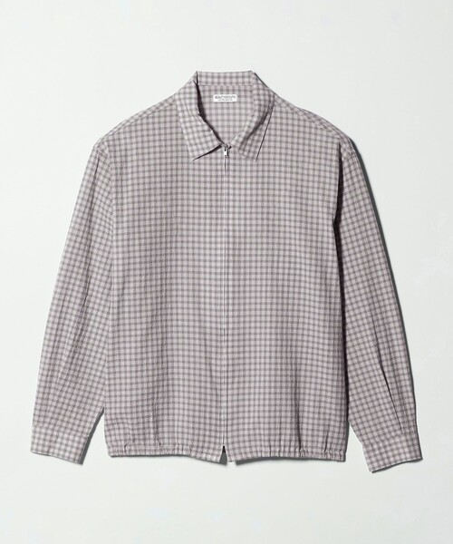 BEAUTY＆YOUTH UNITED ARROWS シャツ シャーリング チェック ジップ