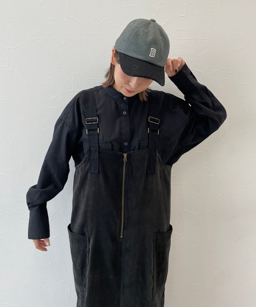 niko and…　Make Stuff ブラックサロペット niko and…（ニコアンド） サロペットスカート LARGE ブラック