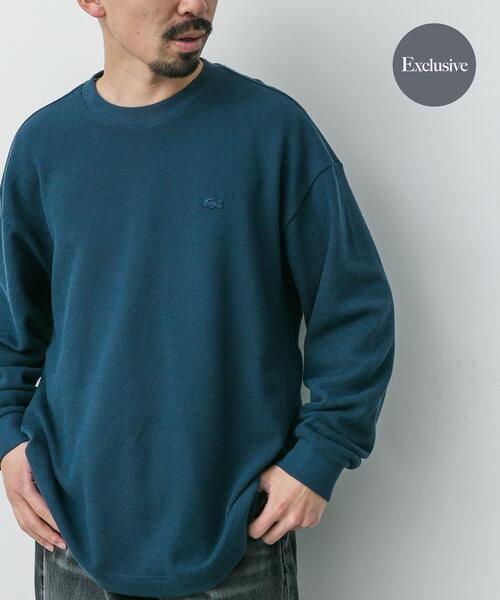 「LACOSTE」 スウェットカットソー 5 ネイビー メンズ