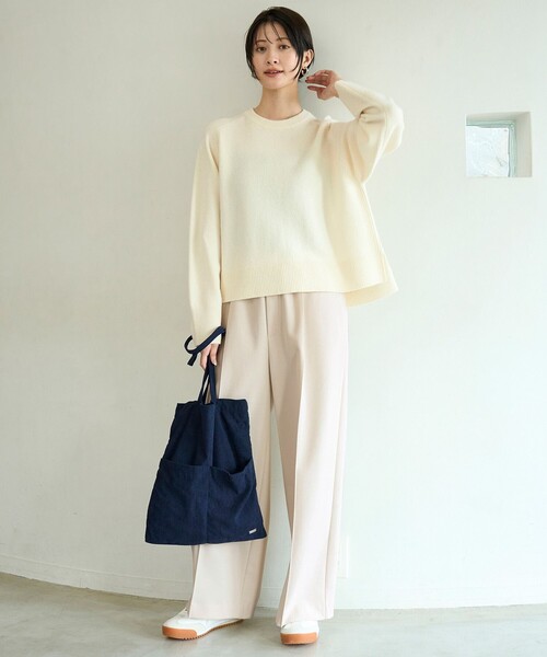 「UNFILO」 イージーパンツ MEDIUM ホワイト レディース_画像5
