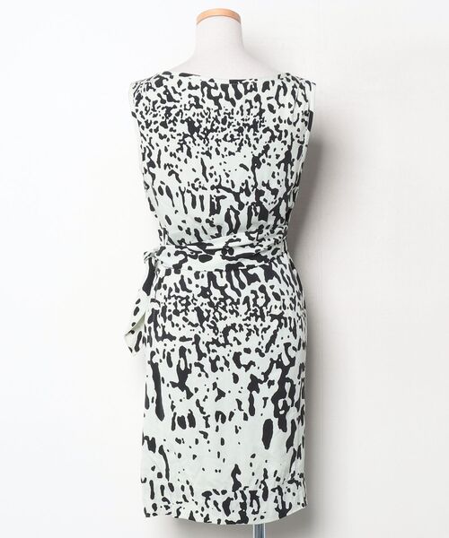 「DIANE von FURSTENBERG」 花柄ノースリーブワンピース 0 グリーン レディース_画像2