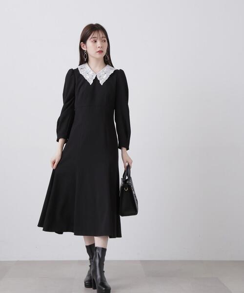 「PROPORTION BODY DRESSING」 長袖ワンピース MEDIUM ダークグレー レディース_画像3